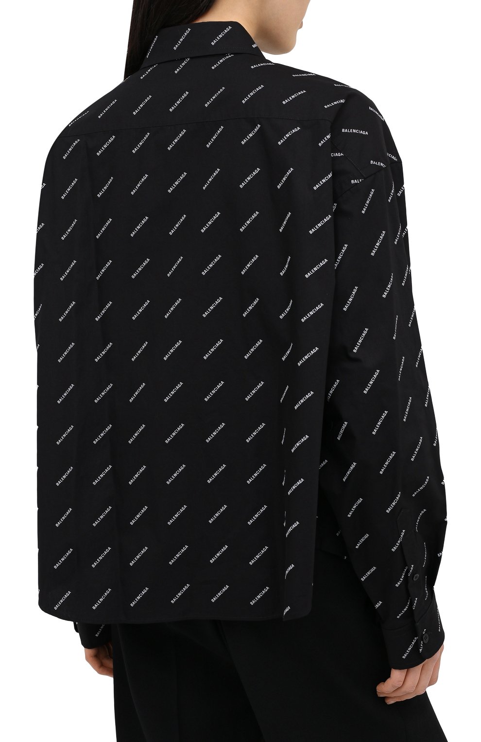 Хлопковая рубашка BALENCIAGA, арт. 583895/TBL96, фото 4