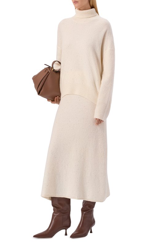 Свитер из кашемира и хлопка Addicted NY102-1 Кремовый  NY102-1 Фото 2