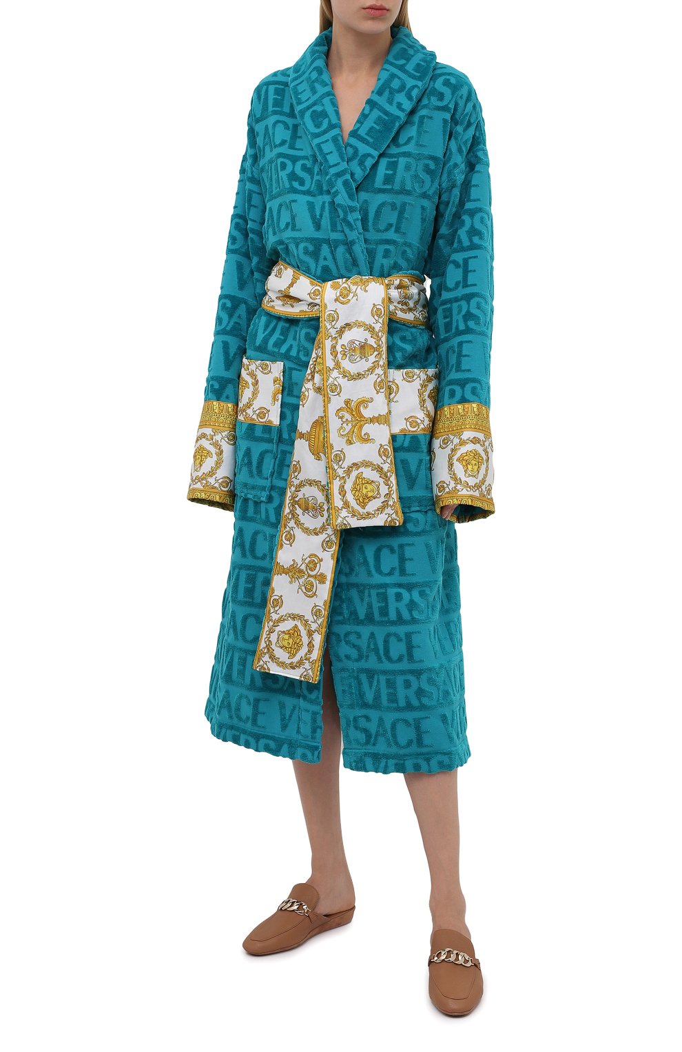 Хлопковый халат VERSACE, арт. ZACJ00008/ZC0SP052, фото 2