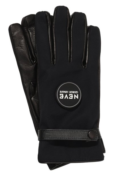 Мужские комбинированные перчатки GIORGIO ARMANI, арт. 744177/2F713