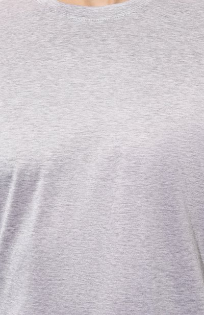 Хлопковая футболка GRAN SASSO светло-серого цвета по цене 13400 руб., арт. 60133/74002, фото 5 Хлопковая футболка GRAN SASSO, арт. 60133/74002, фото 5