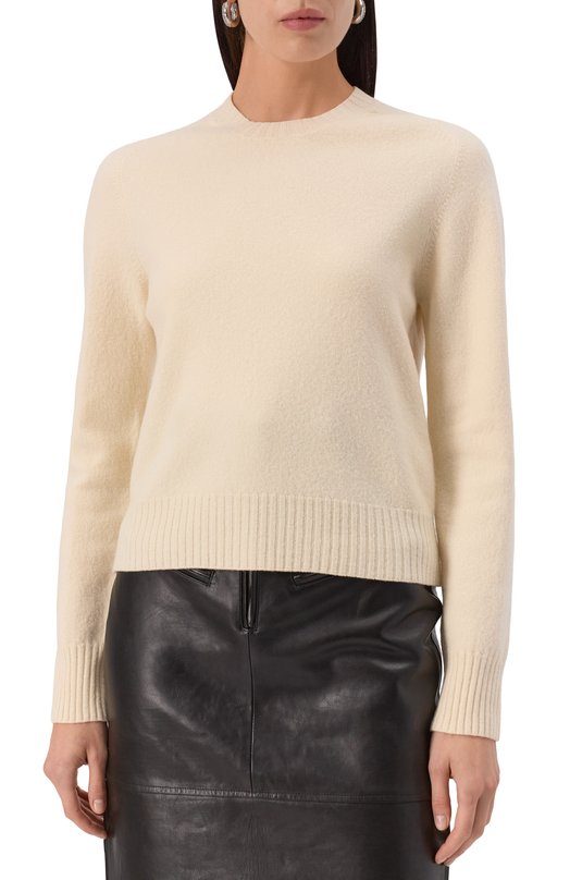 Шерстяной свитер Jil Sander J01GP0103/J14603 Кремовый  J01GP0103/J14603 Фото 3