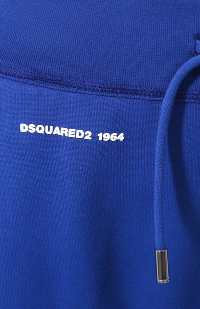Хлопковые джоггеры DSQUARED2 синего цвета по цене 32600 руб., арт. S72KA0989/S25030, фото 5 Хлопковые джоггеры DSQUARED2, арт. S72KA0989/S25030, фото 5