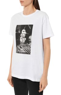 Хлопковая футболка Dolce & Gabbana цвет белый купить в ЦУМ OUTLET