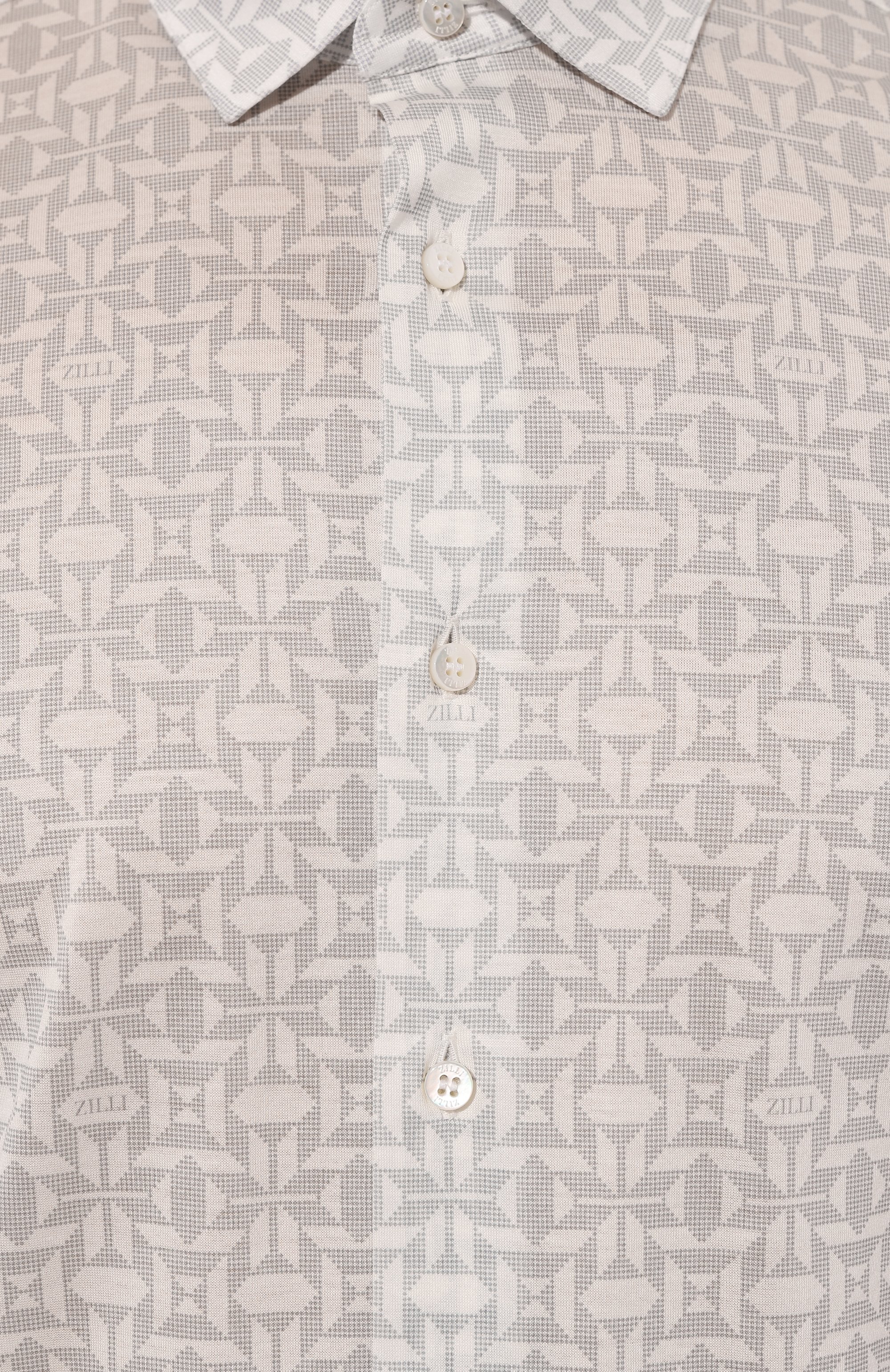 Хлопковая рубашка ZILLI, арт. CLAF01M011084030Q, фото 5