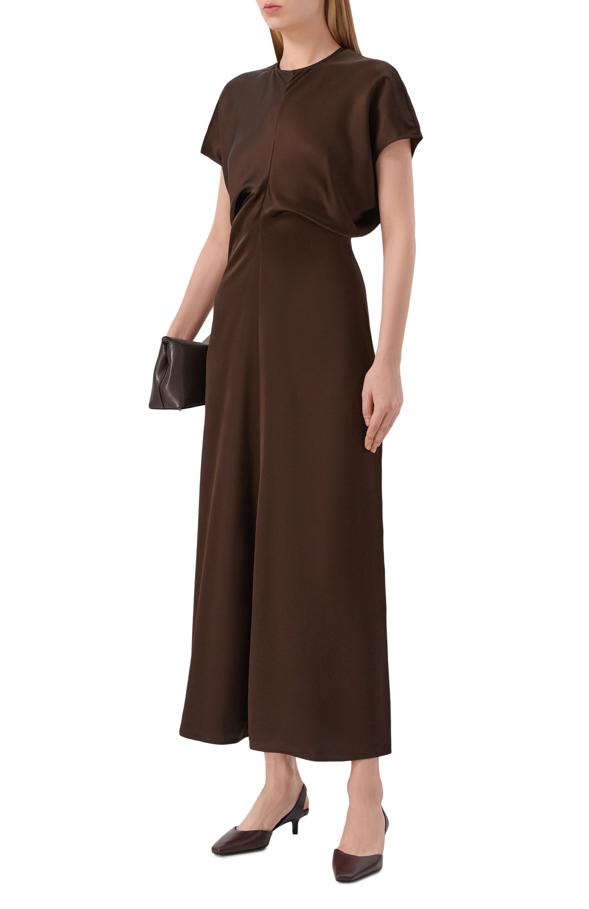 Атласное платье TOTEME, арт. 241-WRD1103-FB0020, фото 2