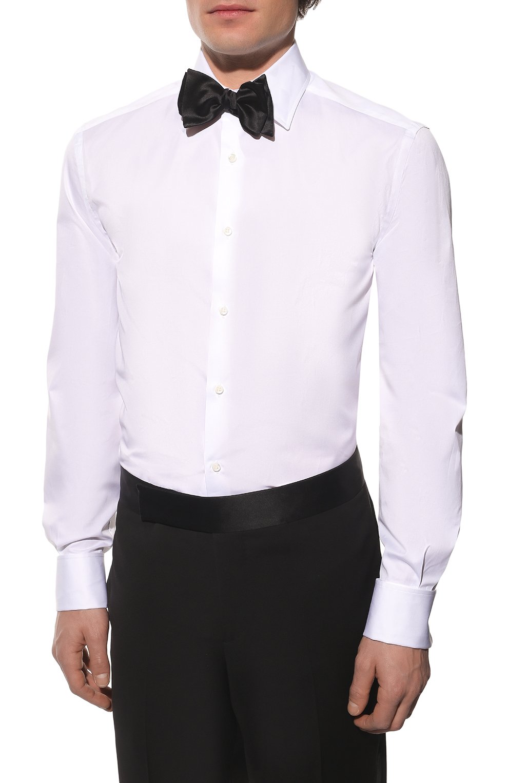 Хлопковая сорочка BRUNELLO CUCINELLI белого цвета по цене 79950 руб., арт. ME624S1836, фото 4 Хлопковая сорочка BRUNELLO CUCINELLI, арт. ME624S1836, фото 4
