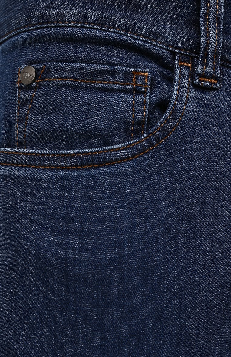 Мужские джинсы CANALI темно-синего цвета, арт. 91700/PD01033 | Фото 5 (Силуэт М (брюки): Прямые; Кросс-КТ: Деним; Длина (брюки, джинсы): Стандартные; Материал сплава: Проставлено; Материал внешний: Хлопок; Драгоценные камни: Проставлено)