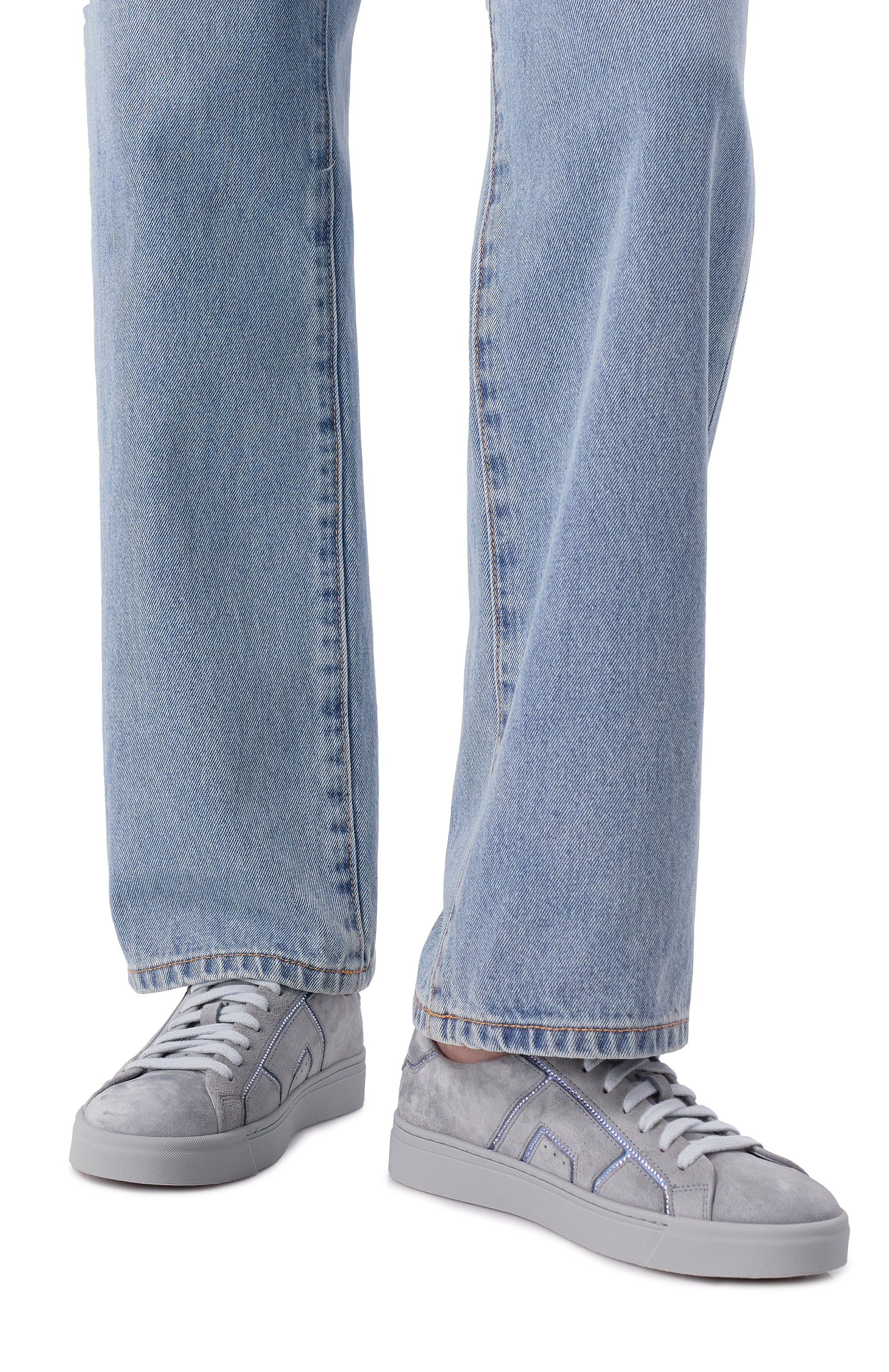 Замшевые кеды SANTONI, арт. WBGG61423AIATDTB, фото 2