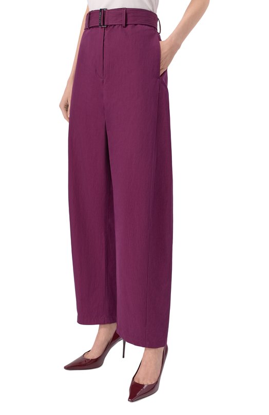 Хлопковые брюки Magda Butrym 390426 Фиолетовый  390426 Фото 3