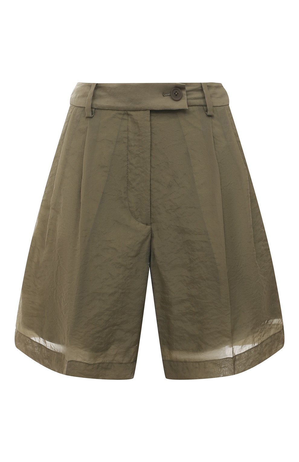 Шорты HELMUT LANG хаки цвета по цене 48400 руб., арт. N02HW204, фото 1 Шорты HELMUT LANG, арт. N02HW204, фото 1