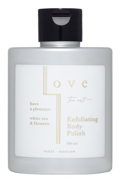 Женского гель-скраб для тела и рук белый чай и цветы (300ml) LOVE TEA ART, арт. 4603805891475