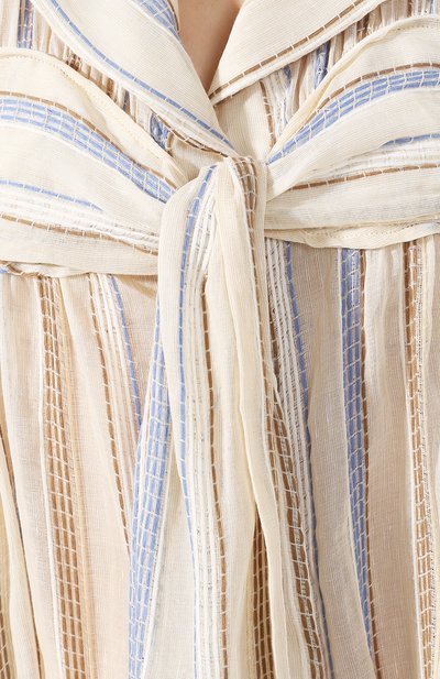 Платье из смеси хлопка и льна JACQUEMUS, арт. 191C003/12141, фото 5