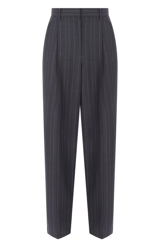Шерстяные брюки Brunello Cucinelli MP146P9019 Чёрный MP146P9019