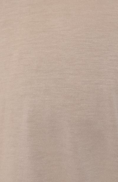 Хлопковая футболка FRADI темно-бежевого цвета по цене 13350 руб., арт. T75_F/CN6823, фото 5 Хлопковая футболка FRADI, арт. T75_F/CN6823, фото 5