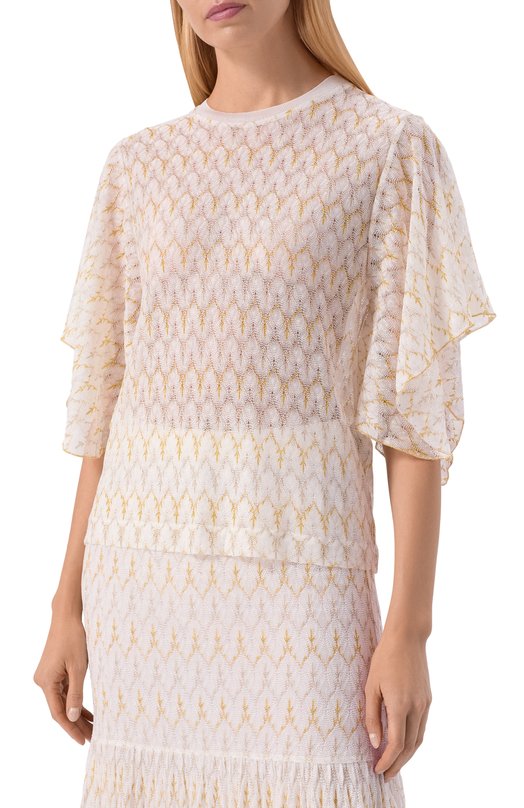 Пуловер из вискозы Missoni DS26SK12/BR015X Белый  DS26SK12/BR015X Фото 3
