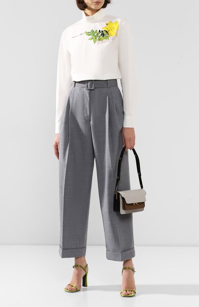 Хлопковая блузка DRIES VAN NOTEN белого цвета по цене 66000 руб., арт. 192-10759-8416, фото 2 Хлопковая блузка DRIES VAN NOTEN, арт. 192-10759-8416, фото 2
