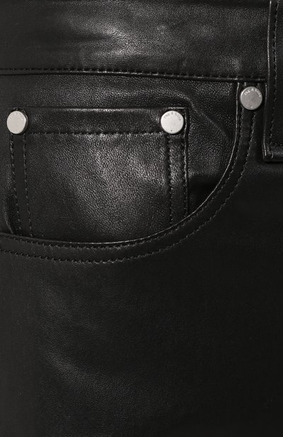 Кожаные брюки RAG AND BONE черного цвета по цене 84050 руб., арт. WAW19F7027LG27, фото 5 Кожаные брюки RAG AND BONE, арт. WAW19F7027LG27, фото 5
