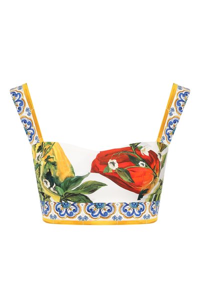 Женский хлопковый топ DOLCE & GABBANA, арт. F73Q7T/HP5N5