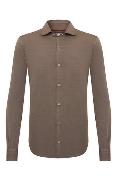 Рубашка из хлопка и шелка LORO PIANA, арт. FAM1834, фото 1
