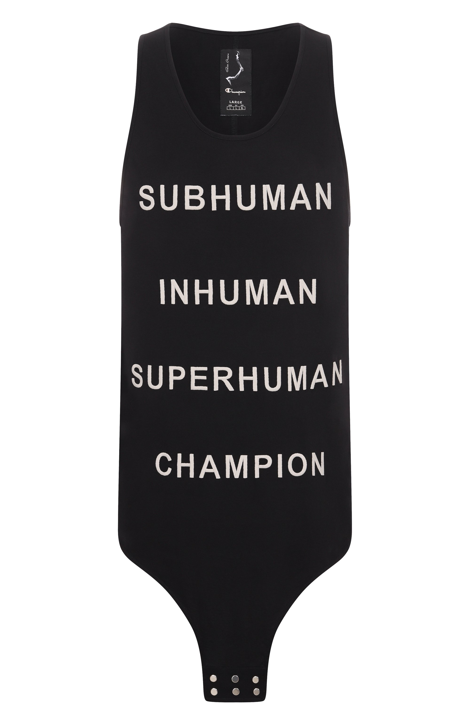 Хлопковая майка rick owens x champion RICK OWENS, арт. CM01E1678/CHJG, фото 1