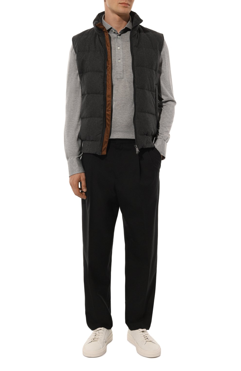 Поло из шелка и хлопка BRUNELLO CUCINELLI, арт. MH8363914, фото 2