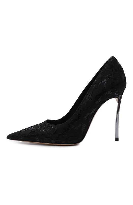 Комбинированные туфли Liberty Blade Casadei 1F940X100MC2836 Чёрный  1F940X100MC2836 Фото 4