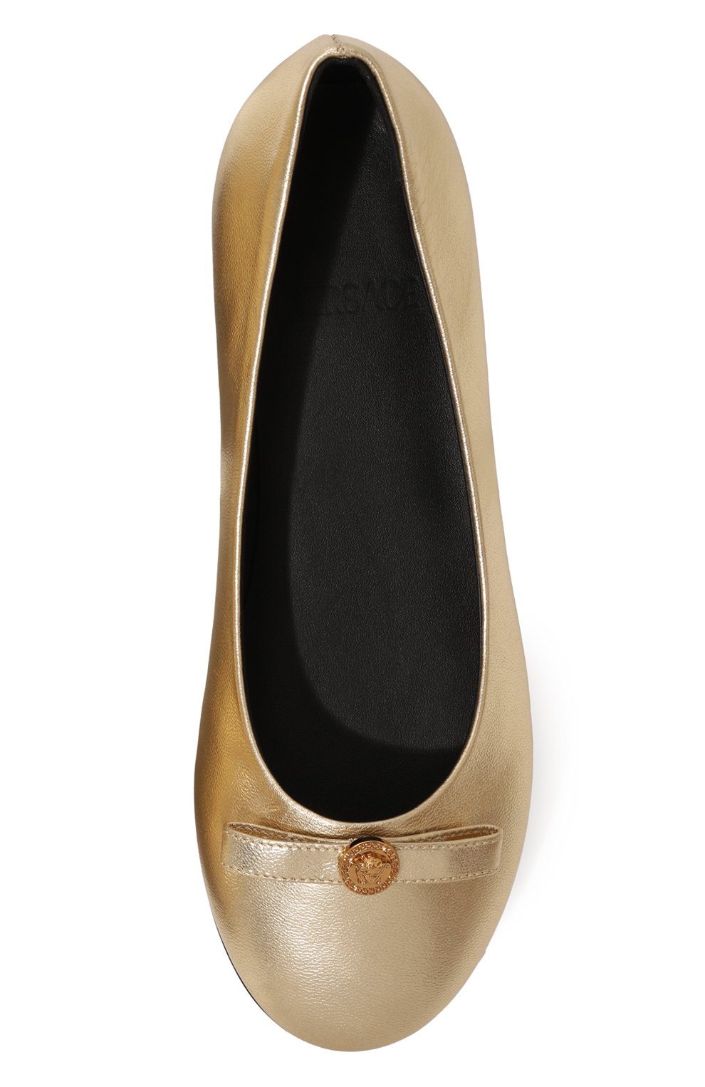 Кожаные балетки VERSACE, арт. 1016551/1A10842/30-33, фото 4