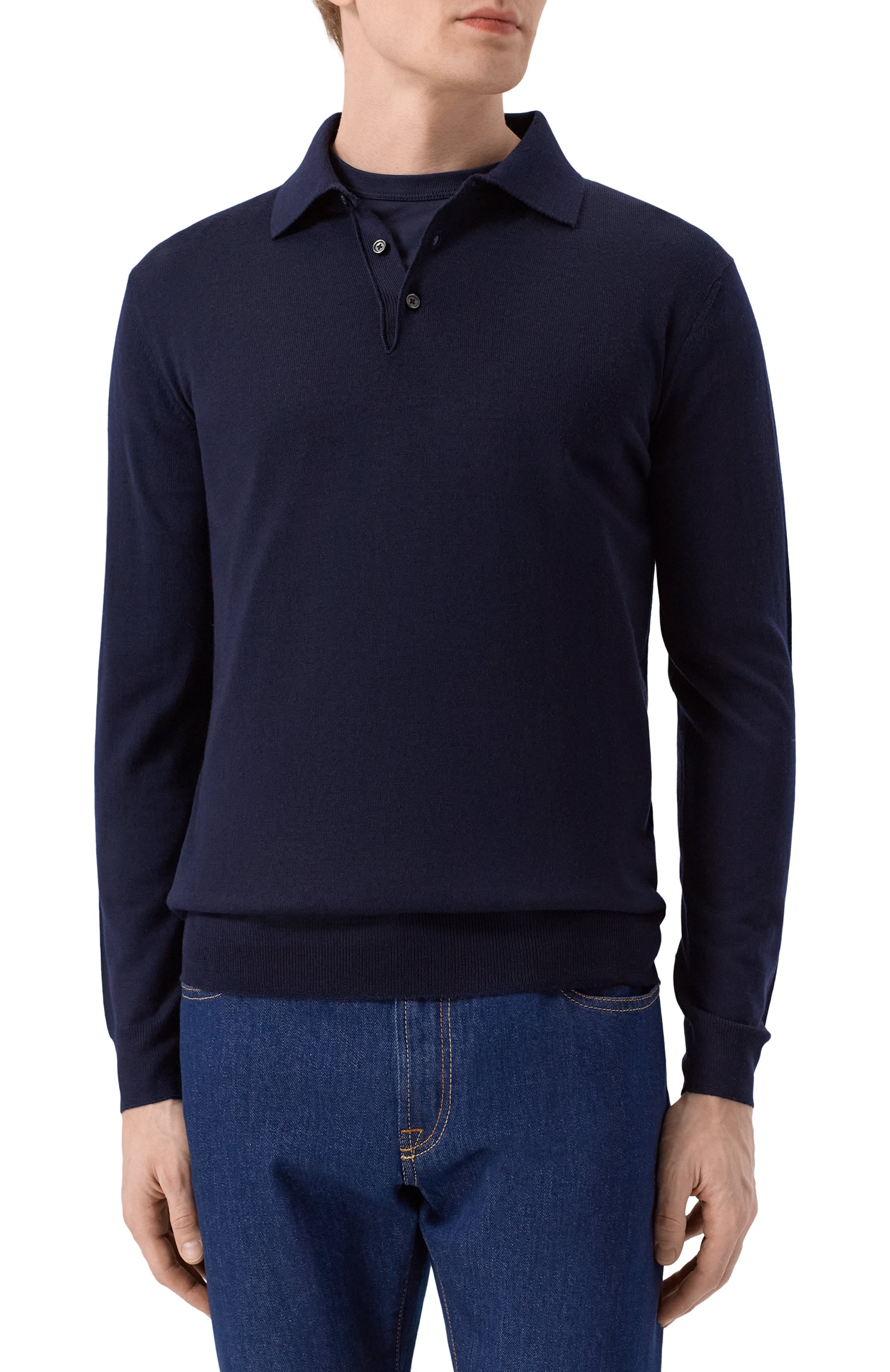 Шерстяное поло ANDREA CAMPAGNA, арт. M5625-6686, фото 3