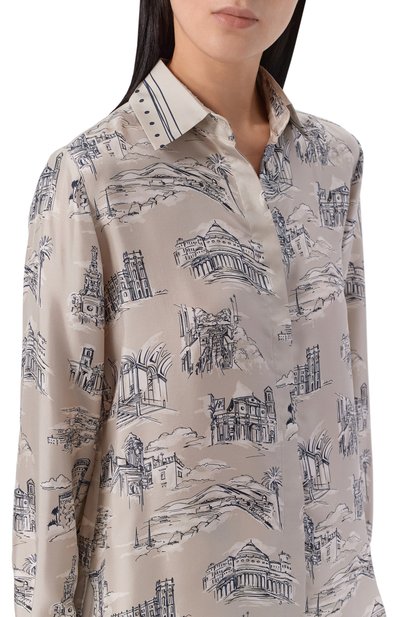 Шелковая рубашка MAX MARA, арт. MXMFAD0, фото 5