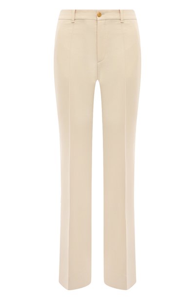 Женские брюки из шелка и шерсти GUCCI, арт. 609657 ZAD88