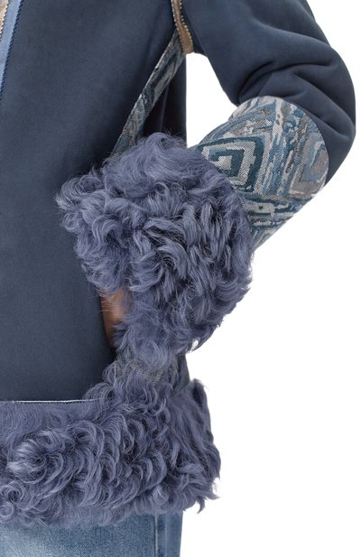 Дубленка из овчины MANZONI24, арт. 25A705-STCG0B, фото 5