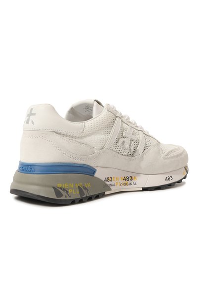 Комбинированные кроссовки landeck PREMIATA белого цвета по цене 28100 руб., арт. LANDECK/VAR6213, фото 5 Комбинированные кроссовки landeck PREMIATA, арт. LANDECK/VAR6213, фото 5