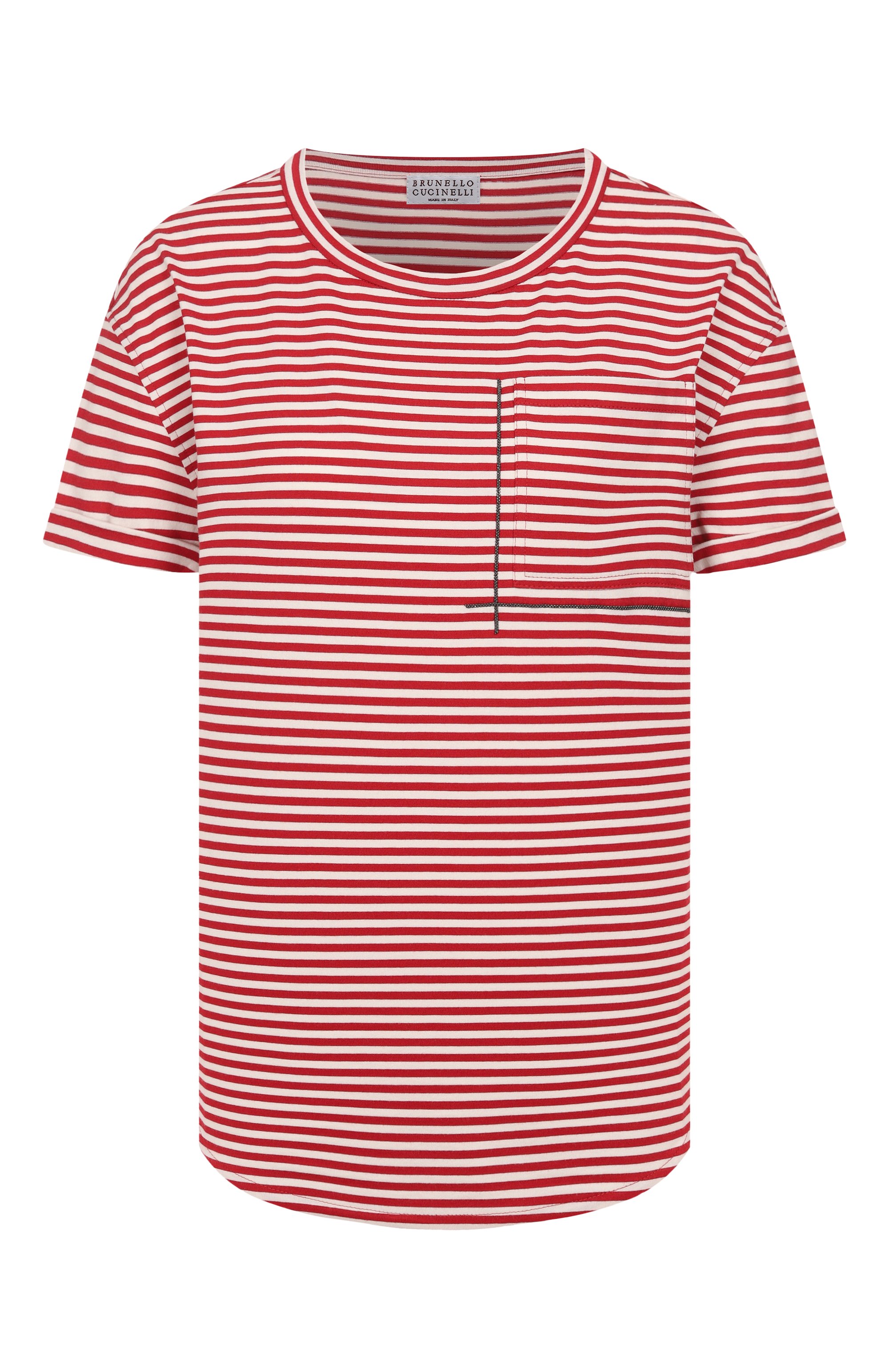 Хлопковая футболка BRUNELLO CUCINELLI, арт. ML929HA820, фото 1