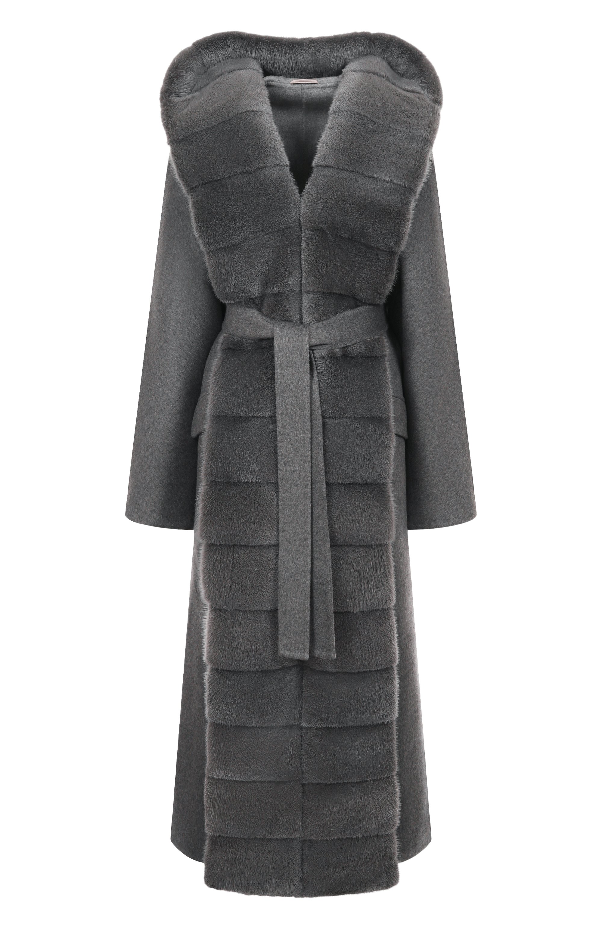 Кашемировое пальто с отделкой из норки MVST, арт. FTBPL-Y612V, фото 1