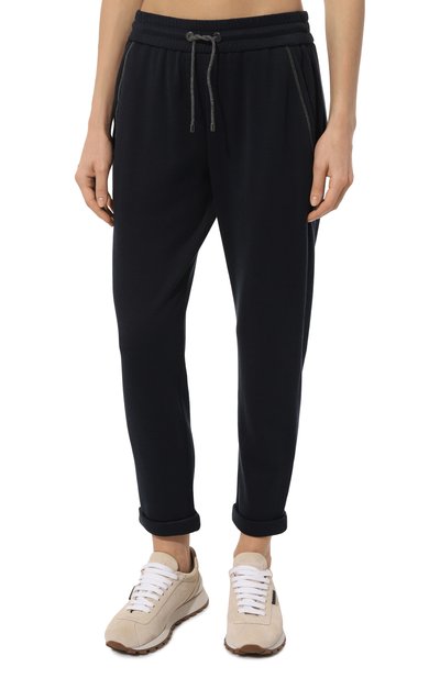 Брюки из хлопка и шелка BRUNELLO CUCINELLI, арт. MD828B1066, фото 3