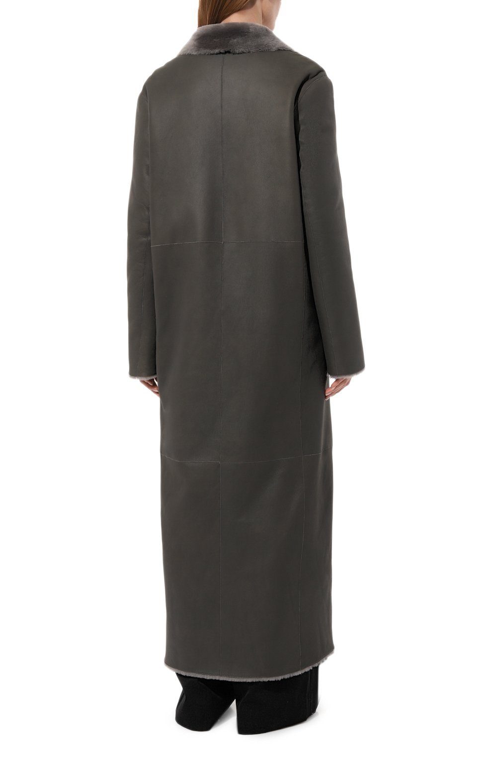 Двусторонняя дубленка из овчины SASHAVERSE, арт. CS004/Grey/W24, фото 4