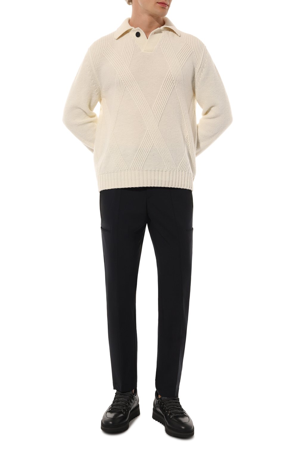 Кожаные кеды BLU BARRETT, арт. MEGEVE-10970.11/C0RAL, фото 2