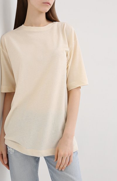 Футболка из хлопка и льна MOUSSY, арт. 025DS380-0390, фото 3