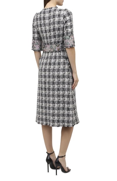 Платье DOLCE & GABBANA серого цвета по цене 389500 руб., арт. J0AA0Z/FQMHE, фото 4 Платье DOLCE & GABBANA, арт. J0AA0Z/FQMHE, фото 4