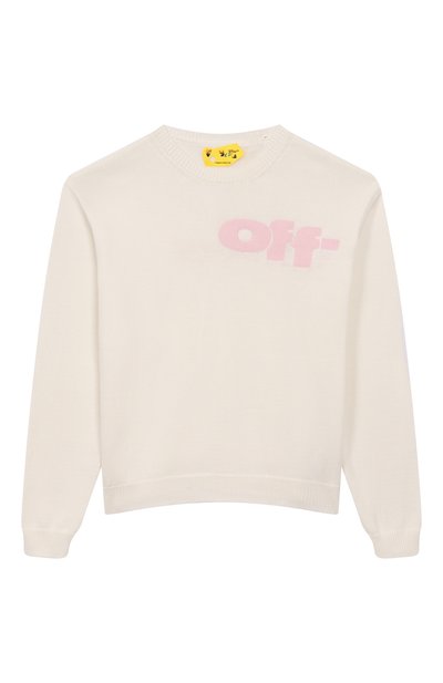 Хлопковый пуловер OFF-WHITE, арт. 0GHE002S25KNI002/12+, фото 1