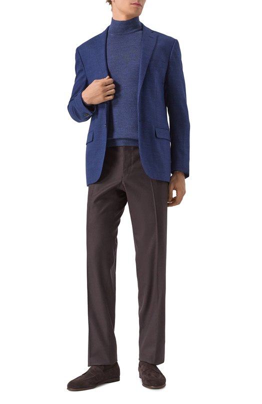 Шерстяной пиджак Corneliani 25X005-2516511 Синий  25X005-2516511 Фото 3