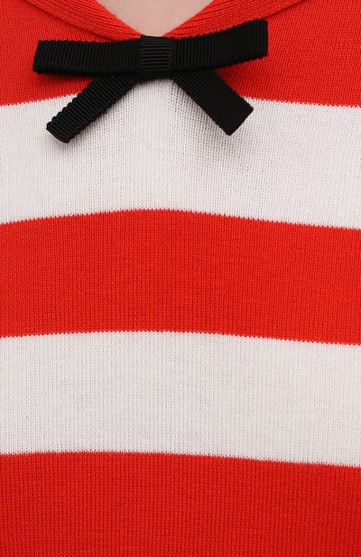 Хлопковый пуловер MIU MIU, арт. MML469-1Y4X-F0D17, фото 5