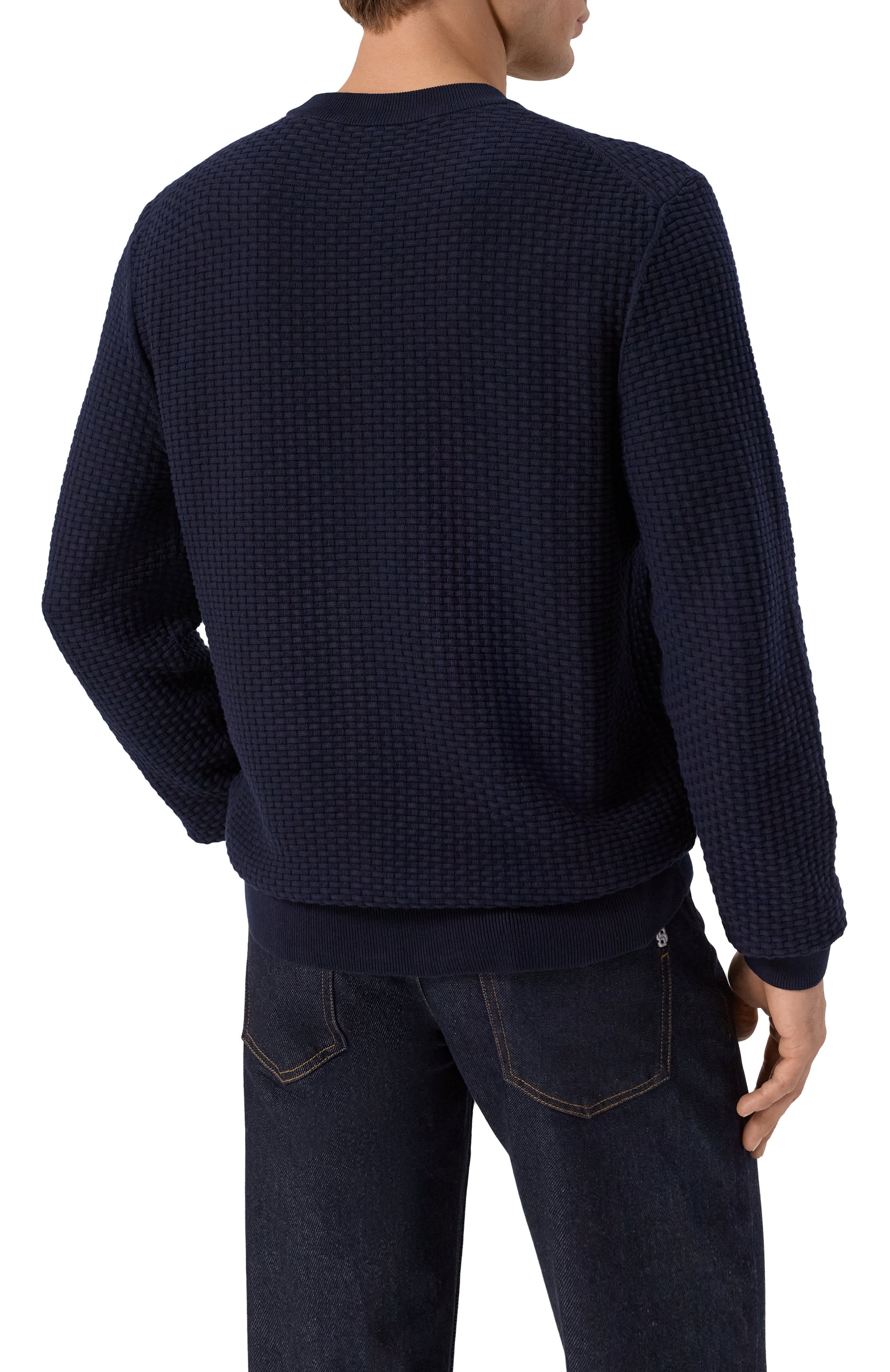 Хлопковый джемпер BOSS, арт. 50545283, фото 4