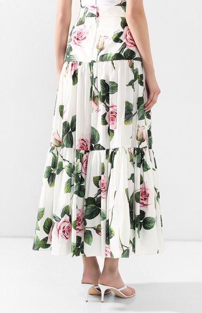 Хлопковая юбка DOLCE & GABBANA, арт. F4A8QT/HS5FZ, фото 4