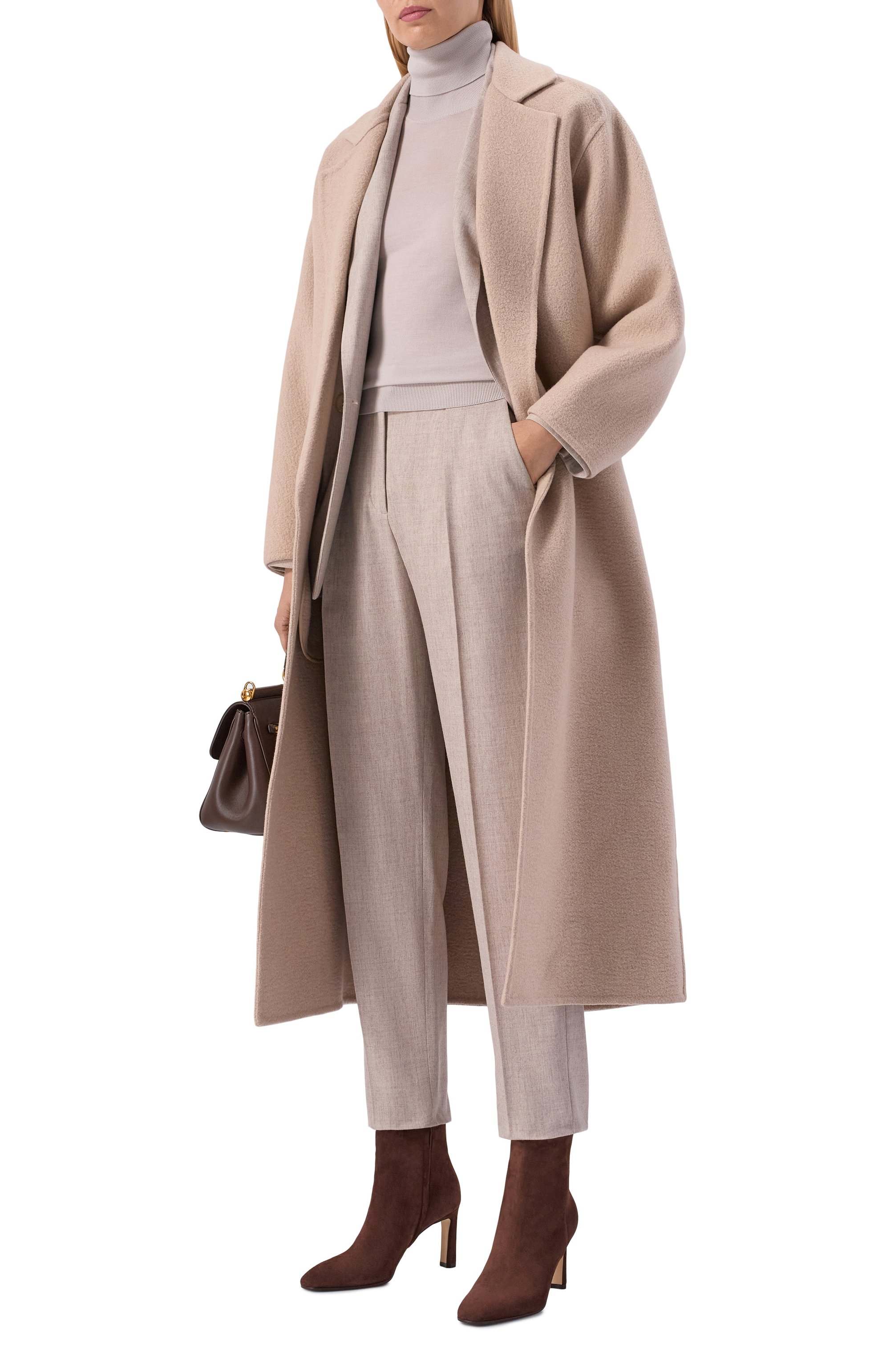 Замшевые ботильоны mvst by sergio rossi MVST темно-коричневого цвета по цене 131500 руб., арт. B15750/MCAZ01, фото 3 Замшевые ботильоны mvst by sergio rossi MVST, арт. B15750/MCAZ01, фото 3