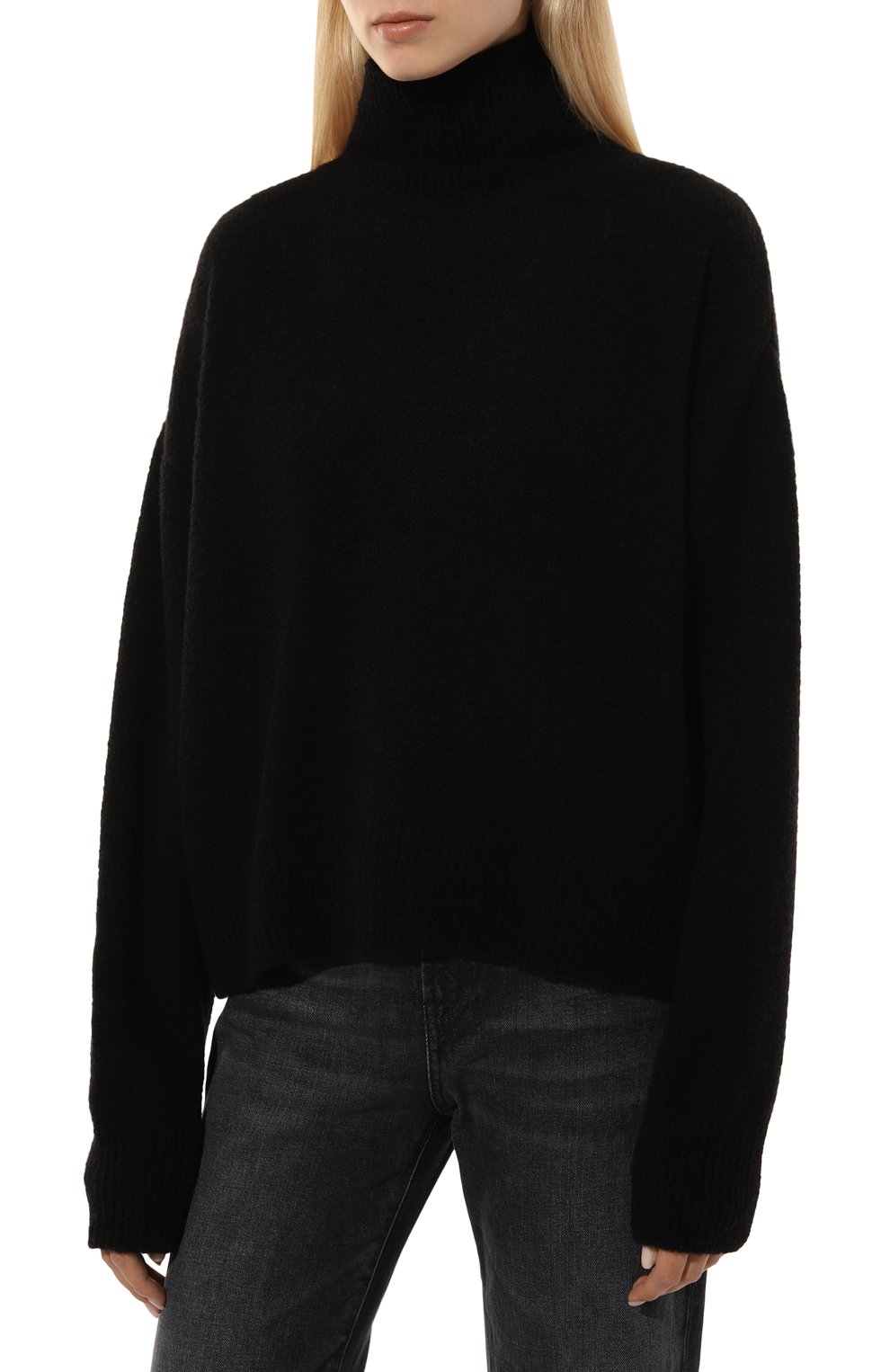 Свитер из кашемира и шелка MRZ черного цвета по цене 69950 руб., арт. 0095, фото 3 Свитер из кашемира и шелка MRZ, арт. 0095, фото 3