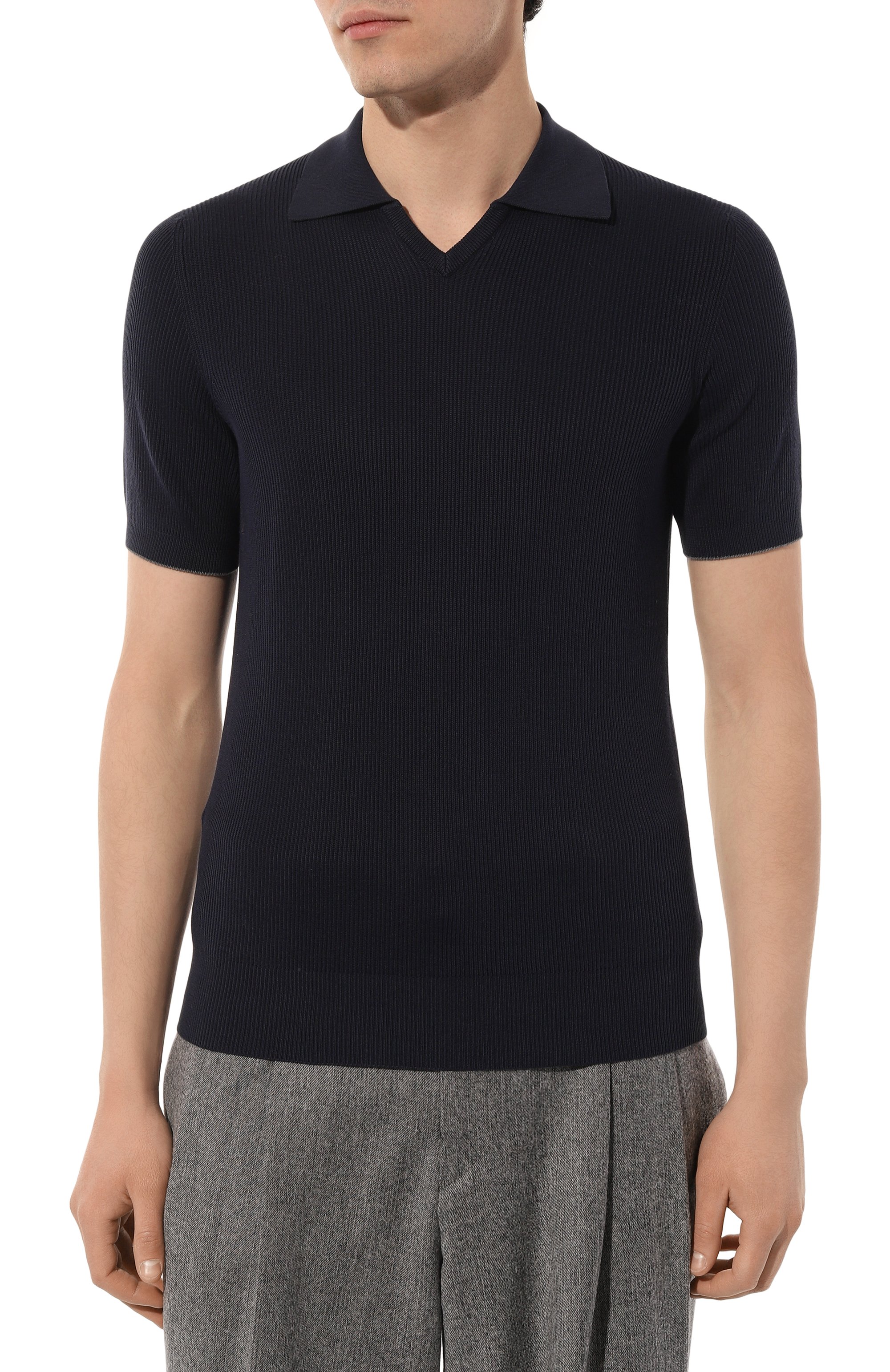 Хлопковое поло BRUNELLO CUCINELLI, арт. M2900B2020, фото 3