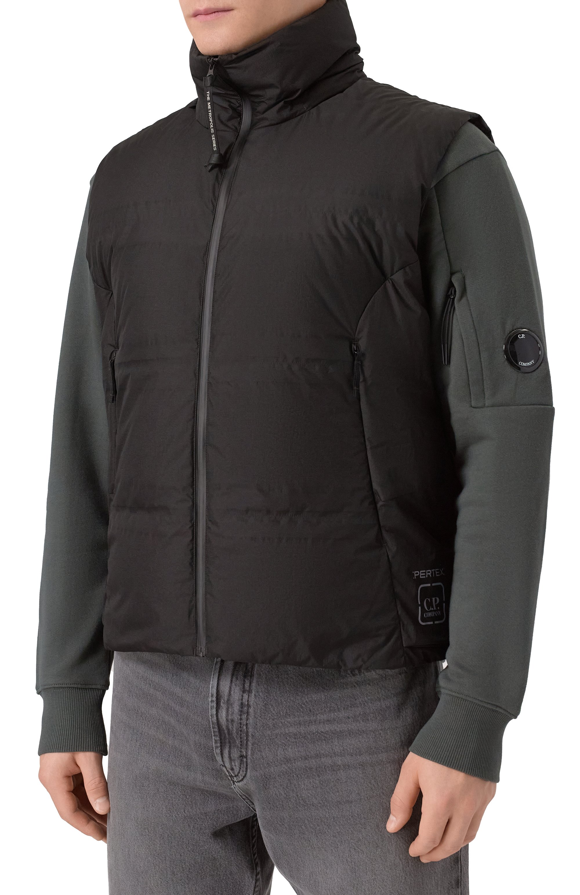 Пуховый жилет C.P. COMPANY, арт. 19CLVE010A110400A, фото 3