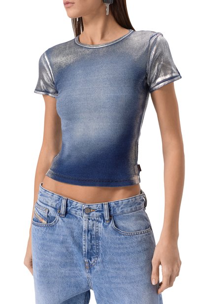 Хлопковая футболка DIESEL, арт. A16771/0NJBH, фото 3